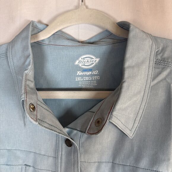 Dickies Women’s Long‑Sleeve Temp‑IQ® Cooling Utility Shirt, Blue 2XL NWT - Picture 8 of 16